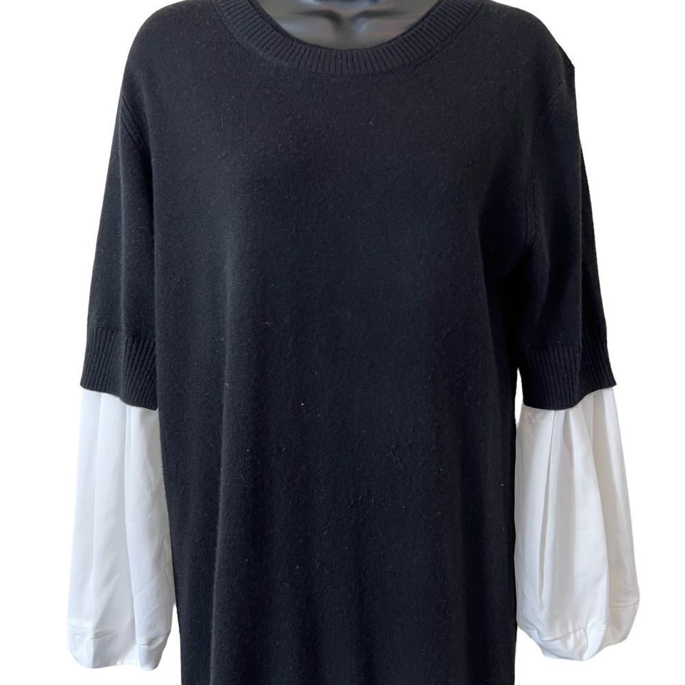 Brochu Walker Ebella Layered wool cashmere sweater Dress - Picture 3 of 12